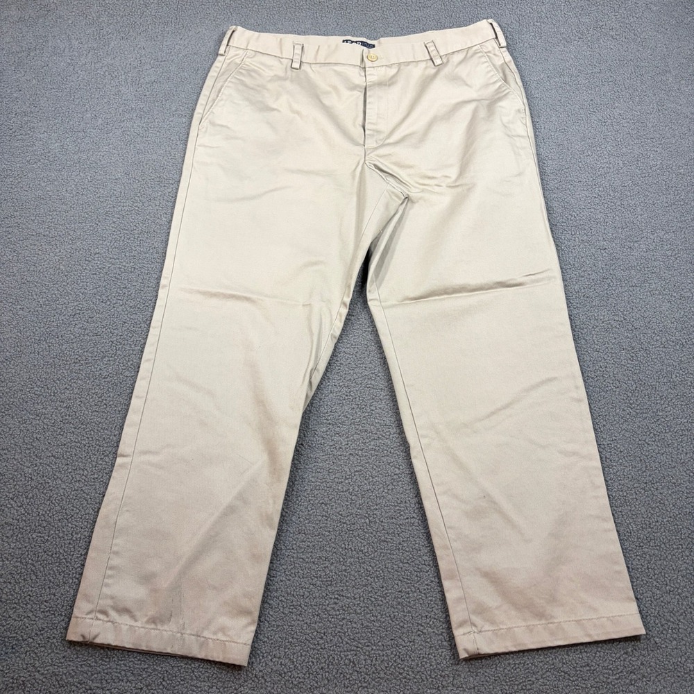 IZOD Chino Pants Mens 38x30 Beige American Chino Straight Fit 100% Cotton 508807